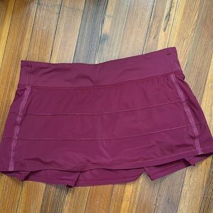 🍋Lululemon Skort size 12 Maroon
